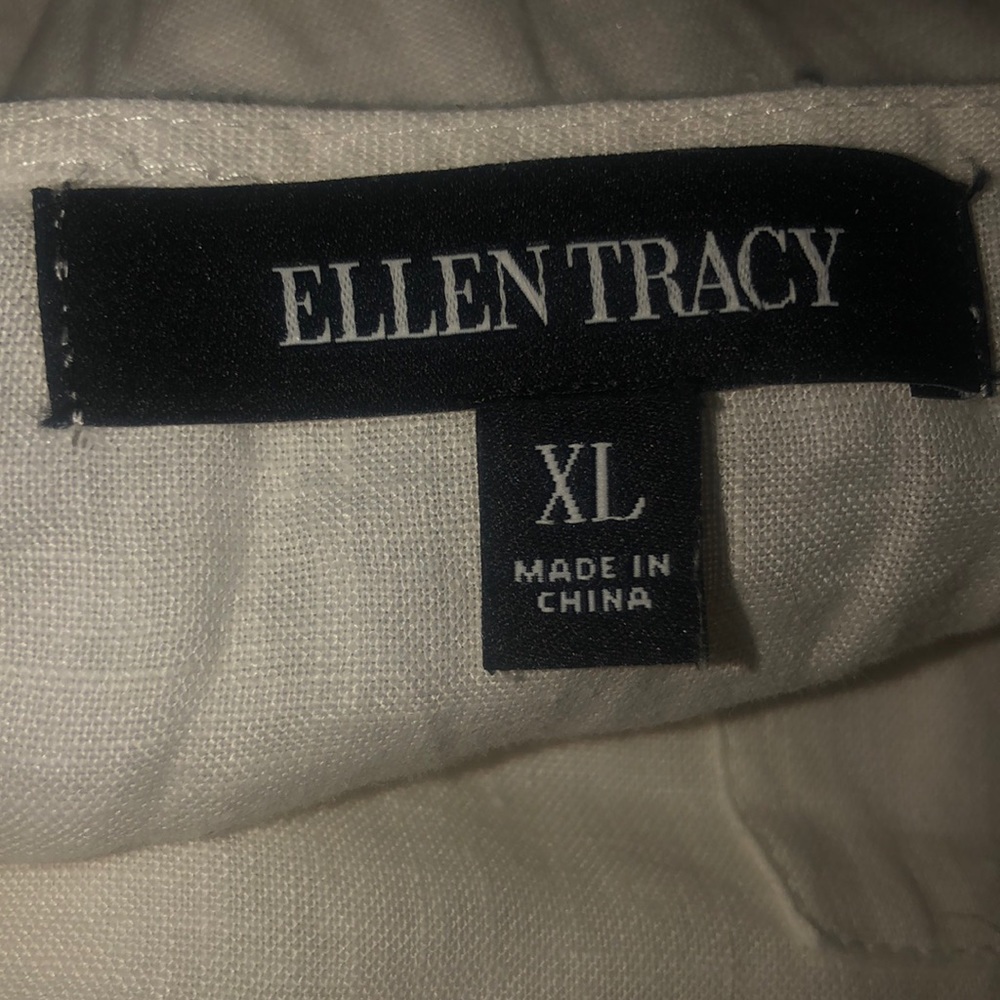 Ellen Tracy Split Collar Linen Top - image 6